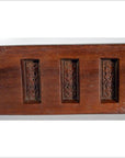 Antique Chinese Rice Mold – Six Character Cavities, Curved Paddle Form-3. Asian & Chinese Furniture, Art, Antiques, Vintage Home Décor for sale at FEA Home