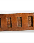 Antique Chinese Rice Mold – Six Rectangular Seal Carvings, Dark Finish-2. Asian & Chinese Furniture, Art, Antiques, Vintage Home Décor for sale at FEA Home