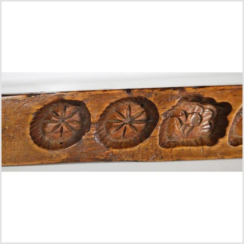 Antique Chinese Rice Mold – Mixed Symbol Carvings, Five-Cavity Block-3. Asian & Chinese Furniture, Art, Antiques, Vintage Home Décor for sale at FEA Home