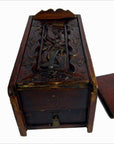 Antique Chinese Rosewood Ornate Safe-6. Asian & Chinese Furniture, Art, Antiques, Vintage Home Décor for sale at FEA Home