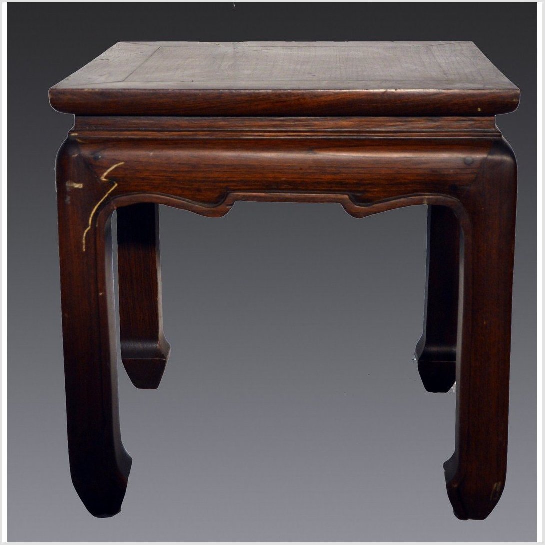 Chinese Antique Square Side Table-4. Asian & Chinese Furniture, Art, Antiques, Vintage Home Décor for sale at FEA Home