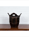 Antique Chinese Wedding Box with Carved Handle, Animals and Foliage Motifs-11. Asian & Chinese Furniture, Art, Antiques, Vintage Home Décor for sale at FEA Home