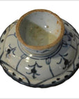 Antique Chinese White / Blue Footed Rice Bowl-4. Asian & Chinese Furniture, Art, Antiques, Vintage Home Décor for sale at FEA Home