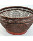Antique Chinese Woven Rattan Storage Basket-4. Asian & Chinese Furniture, Art, Antiques, Vintage Home Décor for sale at FEA Home