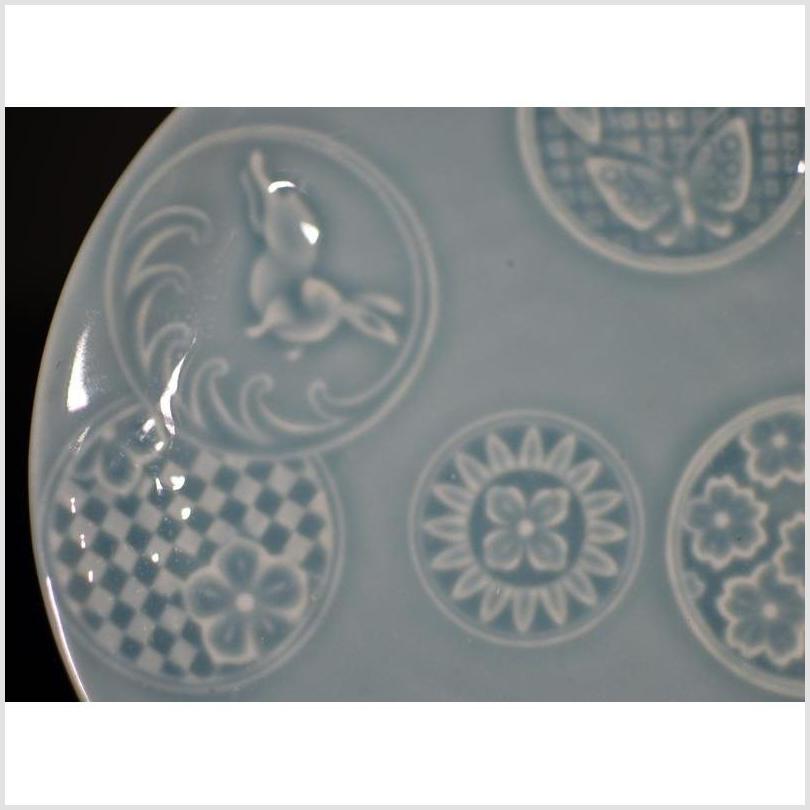 Antique Embossed Chinese Porcelain Plate-4. Asian & Chinese Furniture, Art, Antiques, Vintage Home Décor for sale at FEA Home