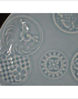 Antique Embossed Chinese Porcelain Plate-4. Asian & Chinese Furniture, Art, Antiques, Vintage Home Décor for sale at FEA Home
