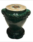 Antique Glazed Annamese Garden Seat / Side Table-1. Asian & Chinese Furniture, Art, Antiques, Vintage Home Décor for sale at FEA Home