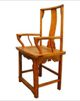 Antique Hand Carved and Lacquered Elmwood Chair from 19th Century China-6. Asian & Chinese Furniture, Art, Antiques, Vintage Home Décor for sale at FEA Home