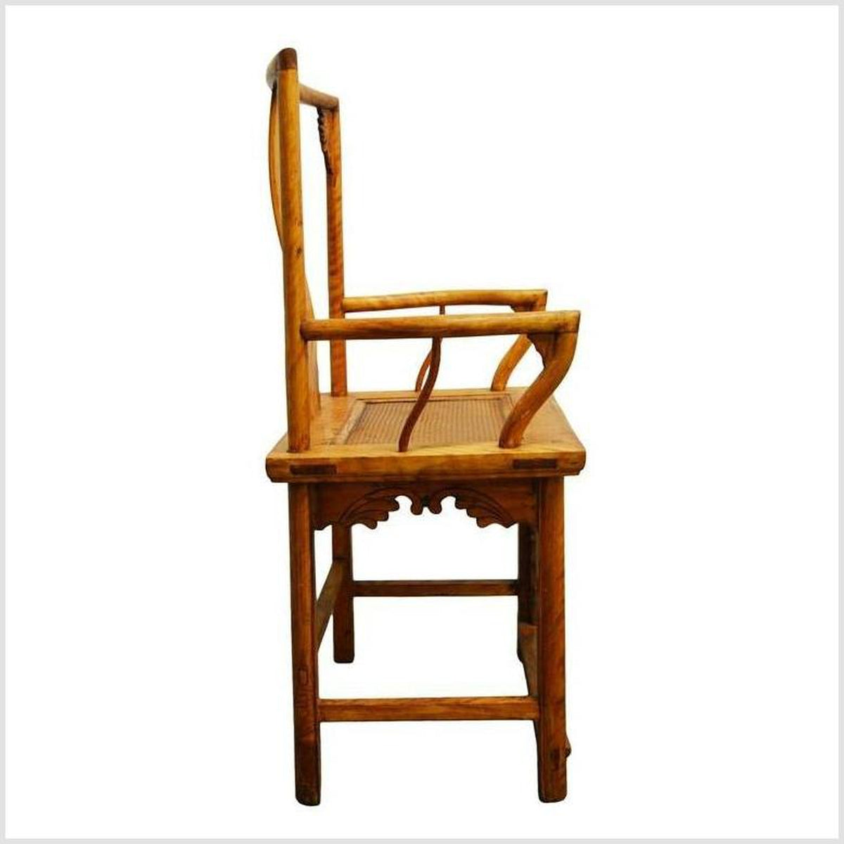 Antique Hand Carved and Lacquered Elmwood Chair from 19th Century China-8. Asian & Chinese Furniture, Art, Antiques, Vintage Home Décor for sale at FEA Home