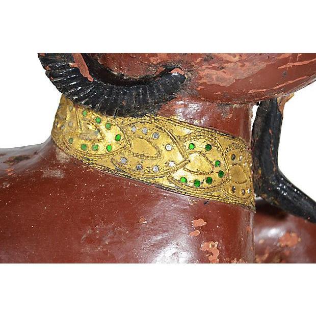 Antique Hand-Carved Double-Ram Sculpture-2. Asian & Chinese Furniture, Art, Antiques, Vintage Home Décor for sale at FEA Home