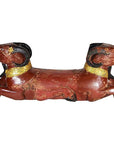 Antique Hand-Carved Double-Ram Sculpture-3. Asian & Chinese Furniture, Art, Antiques, Vintage Home Décor for sale at FEA Home