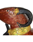 Antique Hand-Carved Double-Ram Sculpture-6. Asian & Chinese Furniture, Art, Antiques, Vintage Home Décor for sale at FEA Home