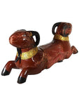Antique Hand-Carved Double-Ram Sculpture-8. Asian & Chinese Furniture, Art, Antiques, Vintage Home Décor for sale at FEA Home