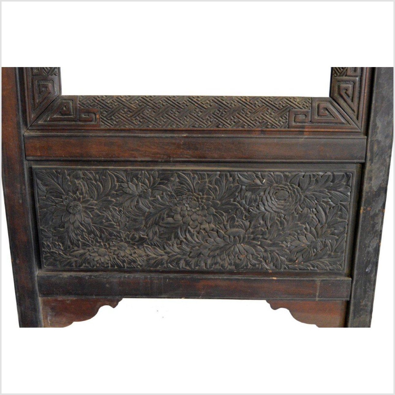 Antique Hand Carved Mirror Frame-5. Asian & Chinese Furniture, Art, Antiques, Vintage Home Décor for sale at FEA Home