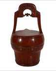 Antique Hand-Carved Red Lacquered Basket with Spout from 19th Century, China-4. Asian & Chinese Furniture, Art, Antiques, Vintage Home Décor for sale at FEA Home