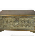 Antique Hand Made Anglo-Indian Bone and Horn Home Blanket Chest Trunk-1. Asian & Chinese Furniture, Art, Antiques, Vintage Home Décor for sale at FEA Home
