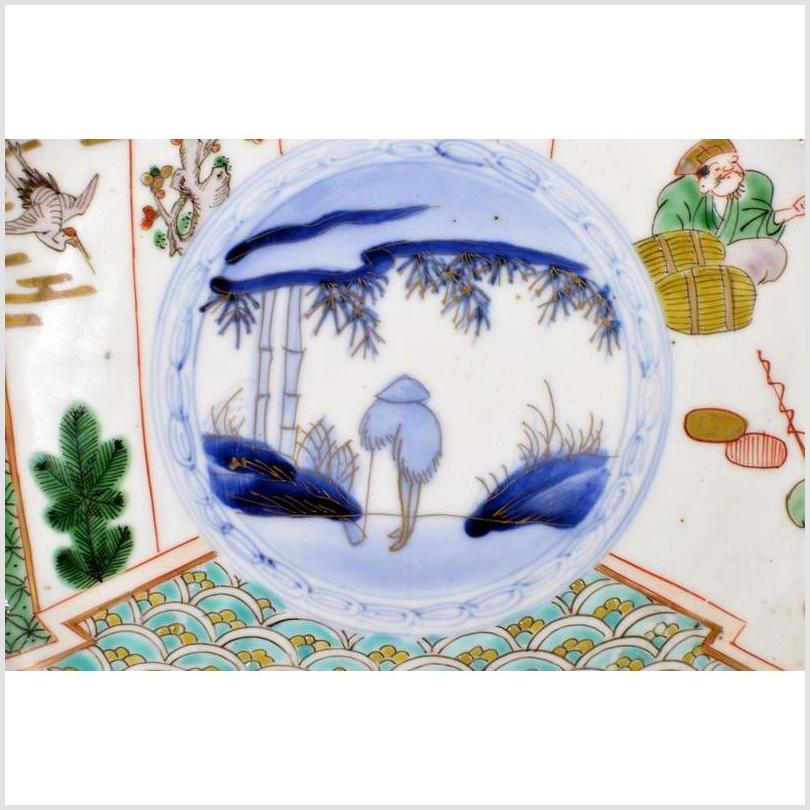 Antique Hand Painted Asian Plate-3. Asian & Chinese Furniture, Art, Antiques, Vintage Home Décor for sale at FEA Home