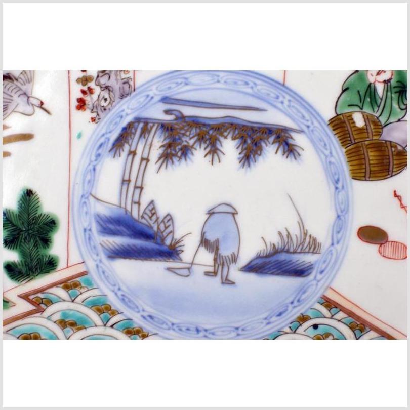 Antique Hand Painted Asian Plate-3. Asian & Chinese Furniture, Art, Antiques, Vintage Home Décor for sale at FEA Home