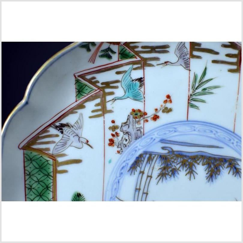 Antique Hand Painted Asian Plate-5. Asian & Chinese Furniture, Art, Antiques, Vintage Home Décor for sale at FEA Home