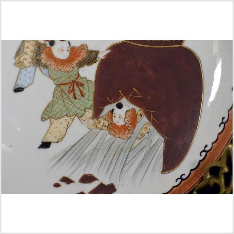 Antique Hand Painted Asian Plate-3. Asian & Chinese Furniture, Art, Antiques, Vintage Home Décor for sale at FEA Home