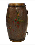 Hand Painted Antique Chinese Drum-4. Asian & Chinese Furniture, Art, Antiques, Vintage Home Décor for sale at FEA Home