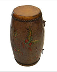 Hand Painted Antique Chinese Drum-5. Asian & Chinese Furniture, Art, Antiques, Vintage Home Décor for sale at FEA Home