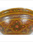 Antique Hand-Painted Indian Bowl-2. Asian & Chinese Furniture, Art, Antiques, Vintage Home Décor for sale at FEA Home
