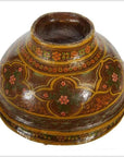 Antique Hand-Painted Indian Bowl-3. Asian & Chinese Furniture, Art, Antiques, Vintage Home Décor for sale at FEA Home