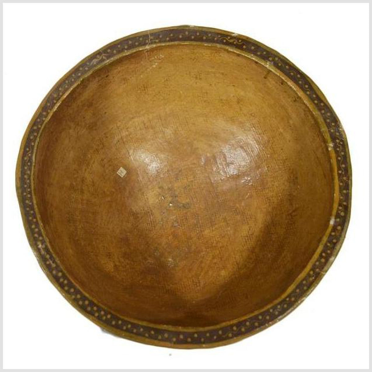 Antique Hand-Painted Indian Bowl-4. Asian & Chinese Furniture, Art, Antiques, Vintage Home Décor for sale at FEA Home