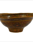 Antique Hand-Painted Indian Bowl-1. Asian & Chinese Furniture, Art, Antiques, Vintage Home Décor for sale at FEA Home