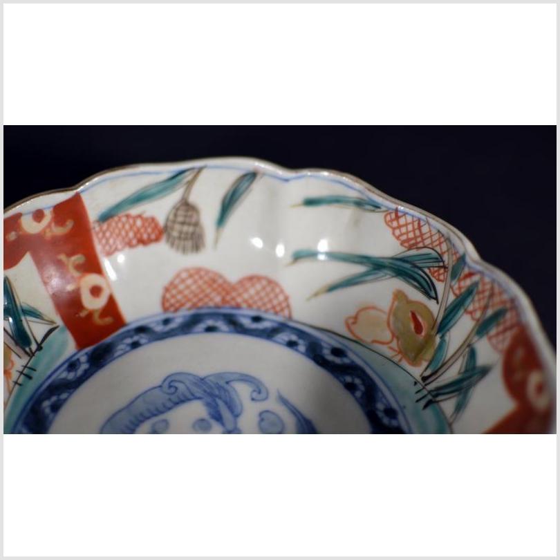 Antique Hand Painted Japanese Imari Porcelain Bowl-5. Asian & Chinese Furniture, Art, Antiques, Vintage Home Décor for sale at FEA Home