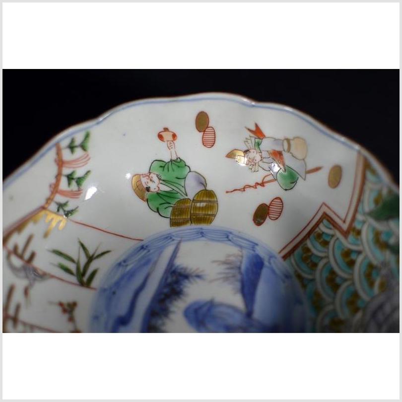 Antique Hand Painted Japanese Imari Porcelain Bowl-4. Asian & Chinese Furniture, Art, Antiques, Vintage Home Décor for sale at FEA Home