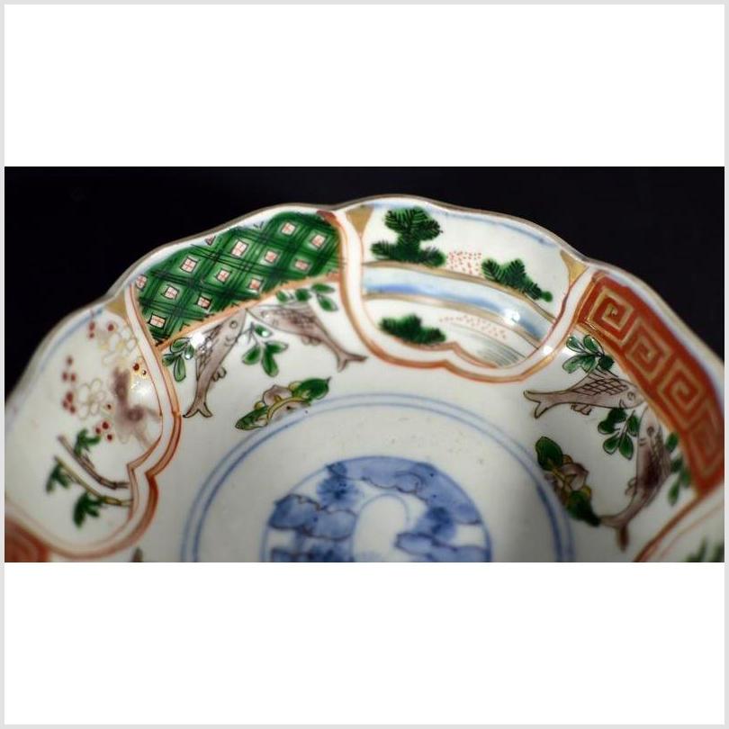 Antique Hand Painted Japanese Imari Porcelain Bowl-4. Asian & Chinese Furniture, Art, Antiques, Vintage Home Décor for sale at FEA Home