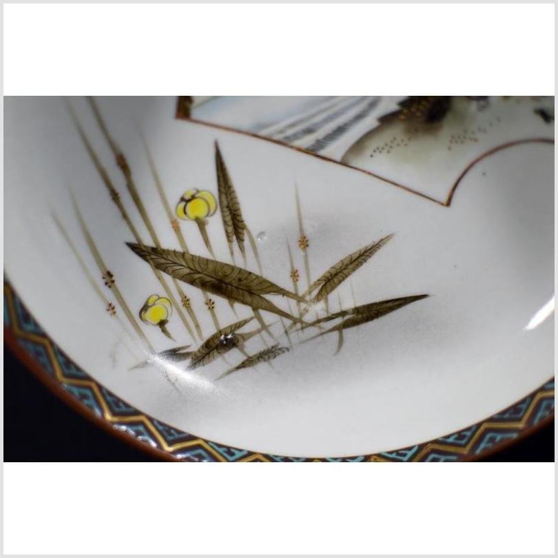 Antique Hand Painted Japanese Kutani Porcelain Bowl-3. Asian & Chinese Furniture, Art, Antiques, Vintage Home Décor for sale at FEA Home