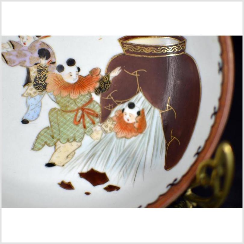 Antique Hand Painted Japanese Kutani Porcelain Plate-3. Asian & Chinese Furniture, Art, Antiques, Vintage Home Décor for sale at FEA Home