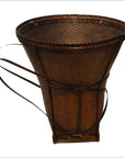 Handwoven Rattan Farmer's Basket-6. Asian & Chinese Furniture, Art, Antiques, Vintage Home Décor for sale at FEA Home