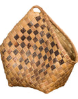 Antique Hand Woven Rustic Karagumoy Filipino Two Toned Grain Basket-1. Asian & Chinese Furniture, Art, Antiques, Vintage Home Décor for sale at FEA Home