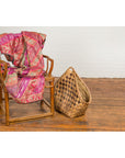 Antique Hand Woven Rustic Karagumoy Filipino Two Toned Grain Basket-13. Asian & Chinese Furniture, Art, Antiques, Vintage Home Décor for sale at FEA Home