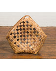 Antique Hand Woven Rustic Karagumoy Filipino Two Toned Grain Basket-14. Asian & Chinese Furniture, Art, Antiques, Vintage Home Décor for sale at FEA Home