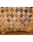 Antique Hand Woven Rustic Karagumoy Filipino Two Toned Grain Basket-7. Asian & Chinese Furniture, Art, Antiques, Vintage Home Décor for sale at FEA Home
