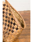 Antique Hand Woven Rustic Karagumoy Filipino Two Toned Grain Basket-9. Asian & Chinese Furniture, Art, Antiques, Vintage Home Décor for sale at FEA Home