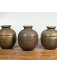 Indian Brass Water Vessels, Sold Each-1. Asian & Chinese Furniture, Art, Antiques, Vintage Home Décor for sale at FEA Home