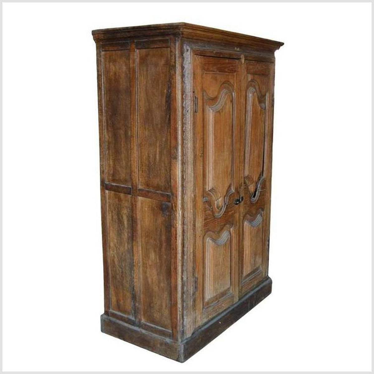 Antique Indian Cabinet With Carved Doors-3. Asian & Chinese Furniture, Art, Antiques, Vintage Home Décor for sale at FEA Home