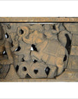 Antique Indian Hand-Carved Sheesham Religious Temple Plaque, Early 20th Century-5. Asian & Chinese Furniture, Art, Antiques, Vintage Home Décor for sale at FEA Home