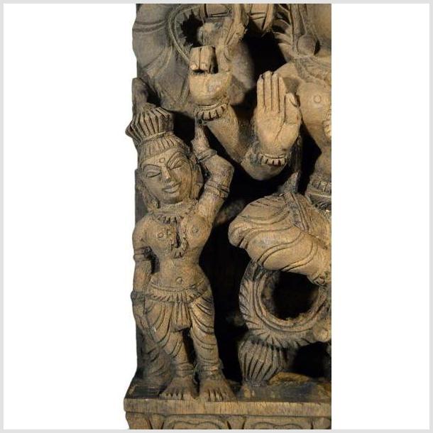 Antique Indian Hand Carved Sheesham Temple Decoration-3. Asian & Chinese Furniture, Art, Antiques, Vintage Home Décor for sale at FEA Home