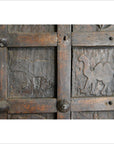 Antique Indian Hand Carved Temple Doors-11. Asian & Chinese Furniture, Art, Antiques, Vintage Home Décor for sale at FEA Home