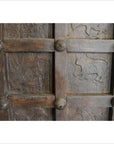Antique Indian Hand Carved Temple Doors-6. Asian & Chinese Furniture, Art, Antiques, Vintage Home Décor for sale at FEA Home