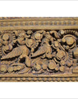 Antique Indian Hand Carved Wooden Wall Ornament-4. Asian & Chinese Furniture, Art, Antiques, Vintage Home Décor for sale at FEA Home