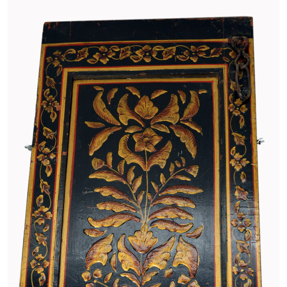Antique Indian Lacquered Wooden Door-10. Asian & Chinese Furniture, Art, Antiques, Vintage Home Décor for sale at FEA Home
