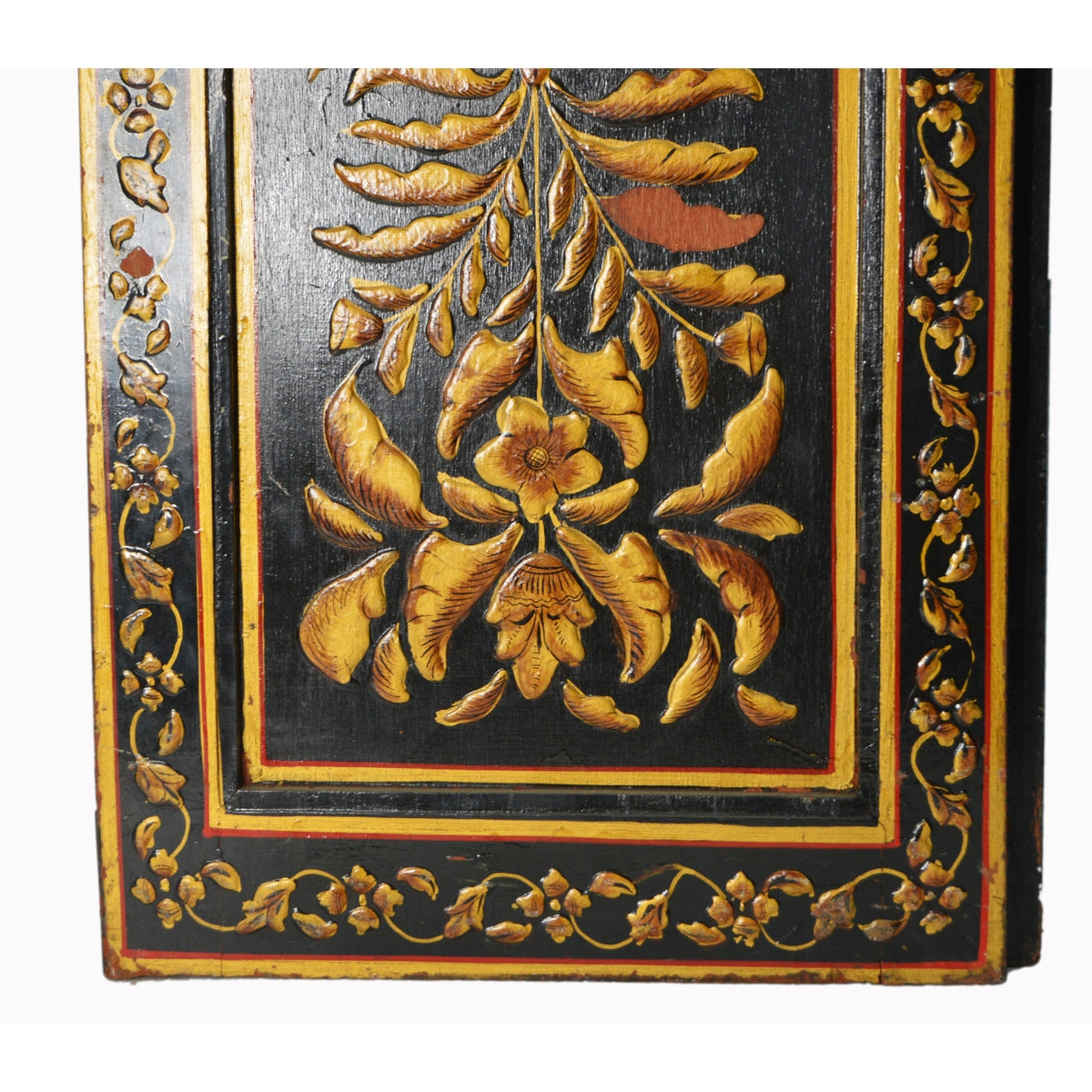 Antique Indian Lacquered Wooden Door-9. Asian & Chinese Furniture, Art, Antiques, Vintage Home Décor for sale at FEA Home